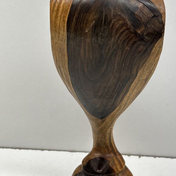 Vintage Hand Carved Wood Cobra Snake Figurine Sculpture - Picture 7 of 10